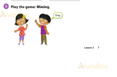 Tiếng Anh lớp 3 Unit 0 Lesson 2 Getting Started