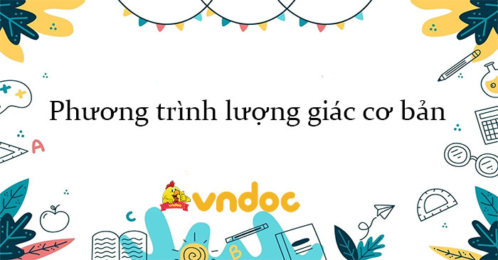 Phương trình lượng giác cơ bản