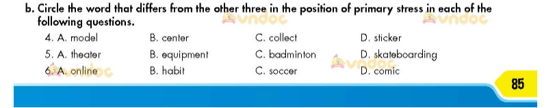 Tiếng Anh lớp 7 Unit 1 Review