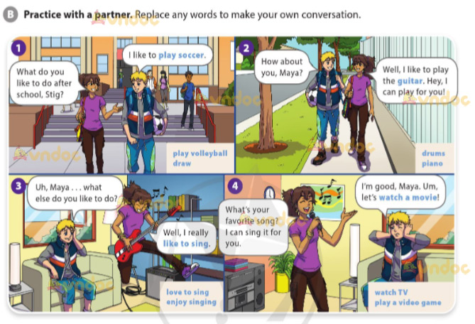 Tiếng Anh 7 Cánh Diều Unit 1 Language Focus