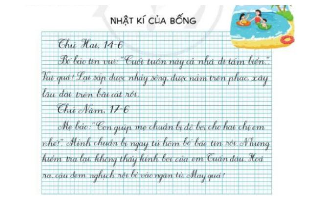 Góc sáng tạo trang 30, 31 Tiếng Việt lớp 3 Tập 1