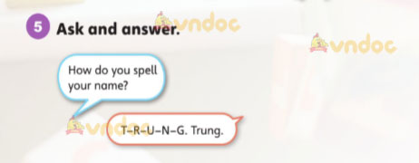 Tiếng Anh lớp 3 Unit 0 Lesson 8 Getting Started