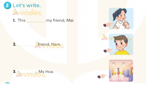 Tiếng Anh lớp 3 Unit 3 Lesson 3 Our friends