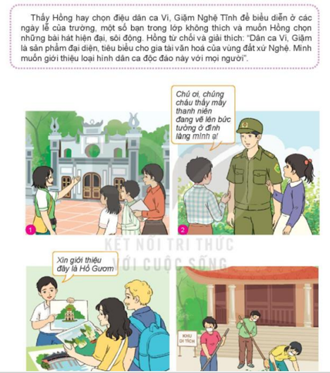 Em hãy nêu những việc làm góp phần bảo tồn di sản văn hóa trong trường hợp