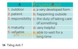 Soạn Unit 1 lớp 7 Skills 1