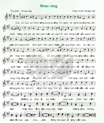 Thường thức âm nhạc: Nhạc sĩ Hoàng Việt và ca khúc Nhạc rừng SGK Âm nhạc 7 KNTT