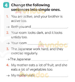 Tiếng Anh 7 Unit 2 Looking back