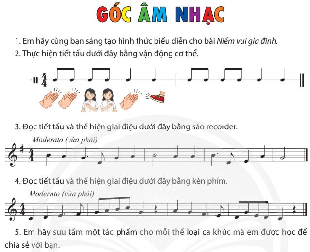 Góc âm nhạc trang 19 SGK Âm nhạc 7 CTST