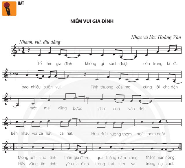 Hát: Niềm vui gia đình SGK Âm nhạc 7 CTST