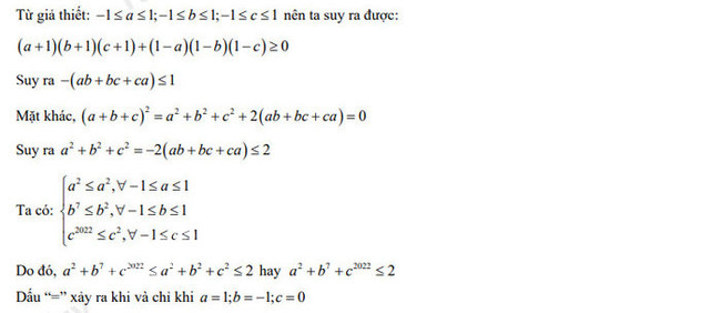 Đáp án đề thi tuyển sinh lớp 10 năm 2022 môn Toán Ninh Thuận câu 5