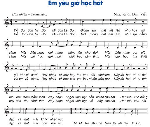 Hát: Em yêu giờ học hát SGK Âm nhạc 6 CD