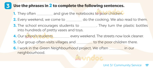 Giải SBT Tiếng Anh 7 Global Success Unit 3 Vocabulary & Grammar