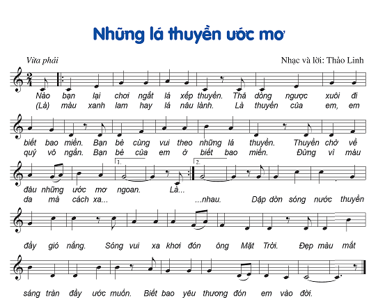 Hát: Những lá thuyền ước mơ SGK Âm nhạc lớp 6 CD