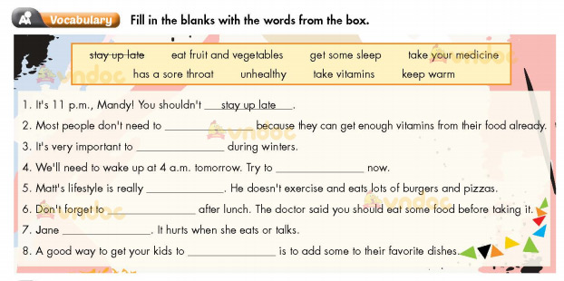 Tiếng Anh lớp 7 Unit 2 Review