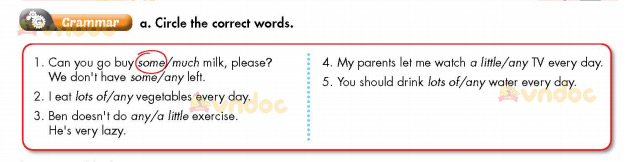 Tiếng Anh lớp 7 Unit 2 Review