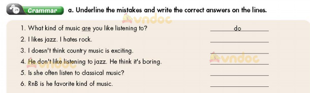 Tiếng Anh lớp 7 Unit 3 Review