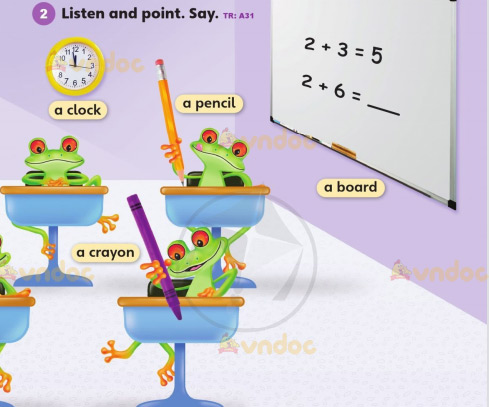 Tiếng Anh lớp 3 Unit 1 Vocabulary 1b