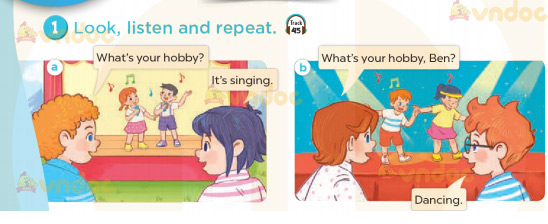 Tiếng Anh lớp 3 Unit 5 Lesson 1