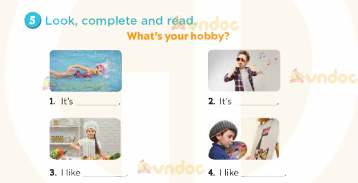 Tiếng Anh lớp 3 Unit 5 Lesson 2