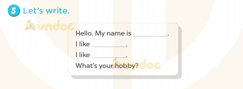 Tiếng Anh lớp 3 Unit 5 Lesson 3