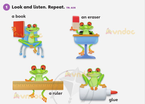 Tiếng Anh lớp 3 Unit 1 Vocabulary 2a