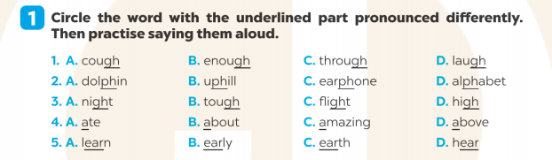 Giải SBT Tiếng Anh 7 Global Success Unit 2 Pronunciation