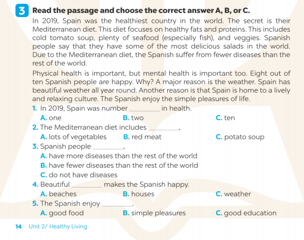 Giải SBT Tiếng Anh 7 Global Success Unit 2 Reading
