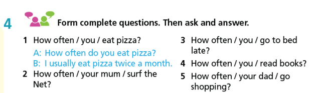 Tiếng Anh 7 Unit 1 Grammar