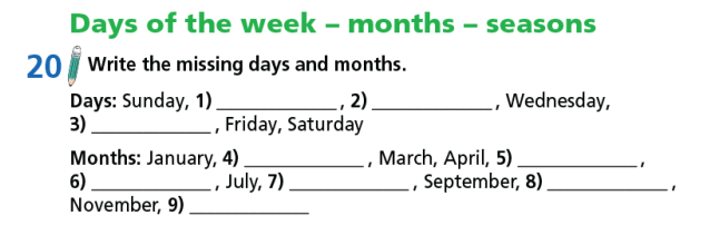 Tiếng Anh 7 Welcome back trang 10 11