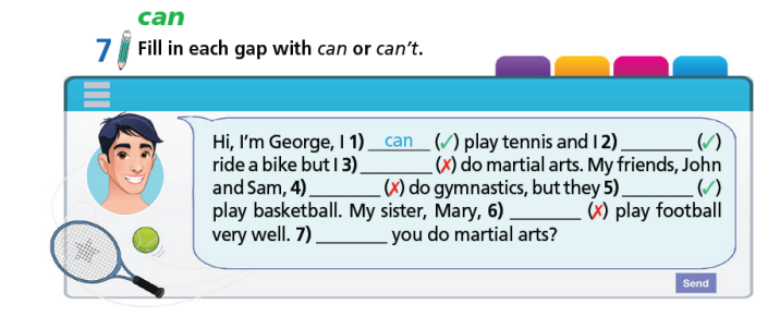 Tiếng Anh 7 Welcome back trang 6 7