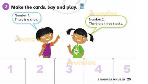 Tiếng Anh lớp 3 Unit 1 Language Focus 2b