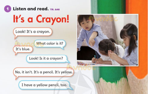 Tiếng Anh lớp 3 Unit 1 Text A