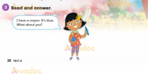 Tiếng Anh lớp 3 Unit 1 Text A