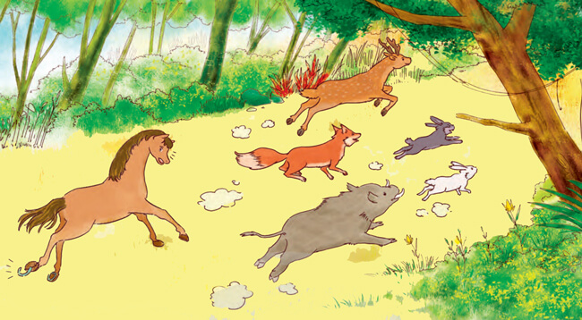 Bài 1: Cuộc chạy đua trong rừng