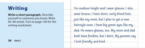 Tiếng Anh 7 Cánh Diều Unit 2 Writing