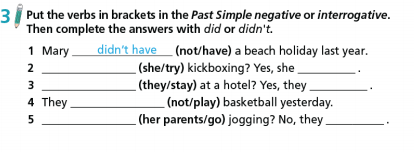 Tiếng Anh 7 Unit 2 Grammar 2b