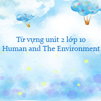 Từ vựng unit 2 lớp 10 Human and The Environment