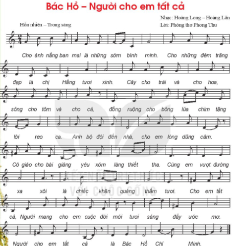 Hát: Bác Hồ - Người cho em tất cả SGK Âm nhạc 6 KNTT