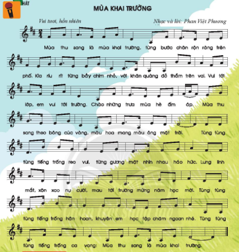 Hát: Mùa khai trường SGK Âm nhạc 6 - Chân trời sáng tạo