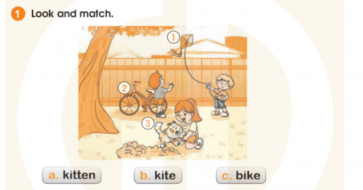 Sách bài tập Tiếng Anh lớp 2 Unit 2 In the backyard