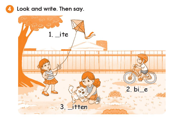 Sách bài tập Tiếng Anh lớp 2 Unit 2 In the backyard