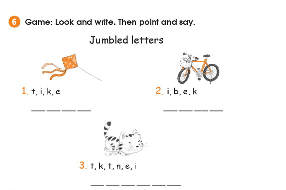 Sách bài tập Tiếng Anh lớp 2 Unit 2 In the backyard