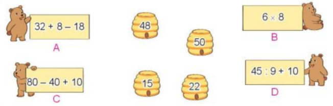 Toán lớp 3 trang 104, 105, 106, 107, 108 Bài 38: Biểu thức số. Tính giá trị của biểu thức số | Kết nối tri thức