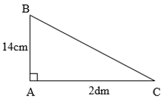 Trắc nghiệm Diện tích hình tam giác 
