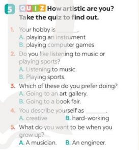 Tiếng Anh 7 Unit 4 Getting Started