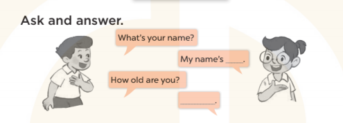 Sách bài tập Tiếng Anh 3 Unti 2 Our names