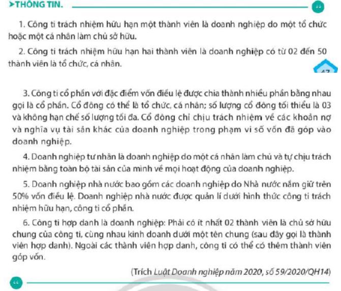 Giải Kinh tế và Pháp luật 10 Bài 8