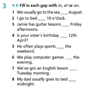 Giải sách bài tập Tiếng Anh 7 Right On Unit 1 Grammar 1b