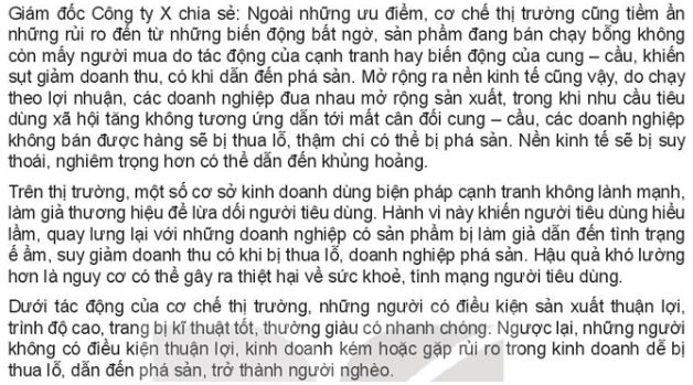  Giải Kinh tế và Pháp luật 10 Bài 4