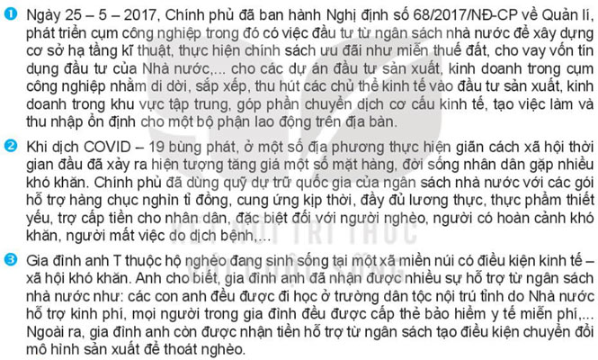 Giải Kinh tế và Pháp luật 10 Bài 5
